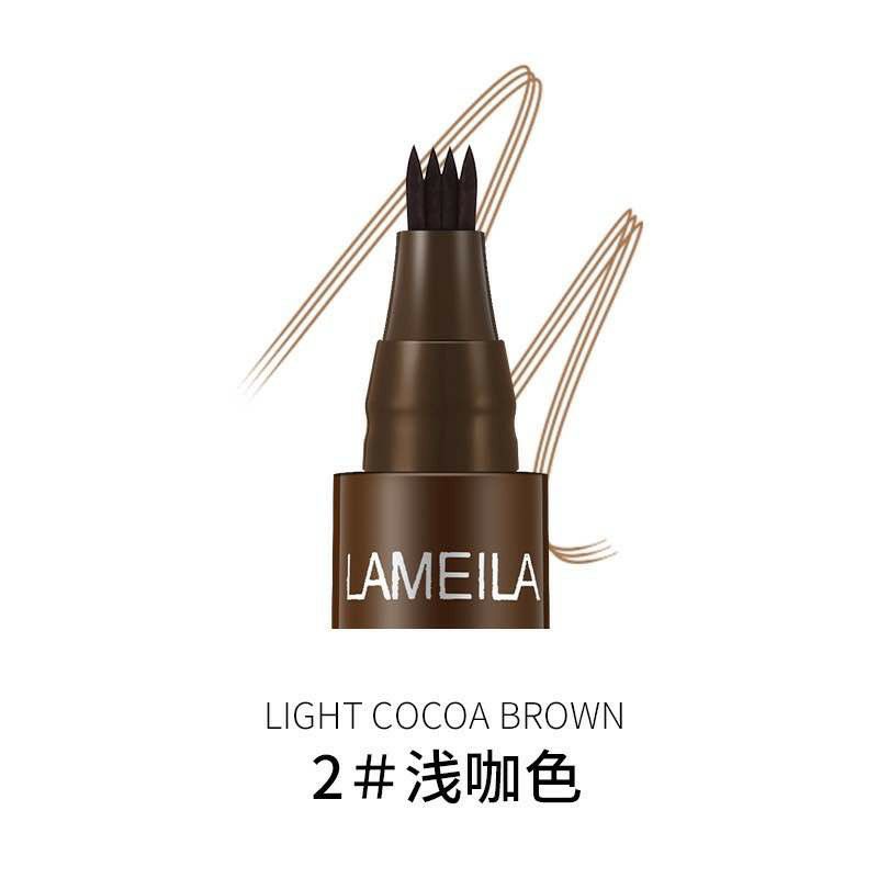 Lameila Eyebrow Waterproof Natural Eyebrow Pen Four claw Eye Brow Tint Fork Tip Long Lasting$ 784