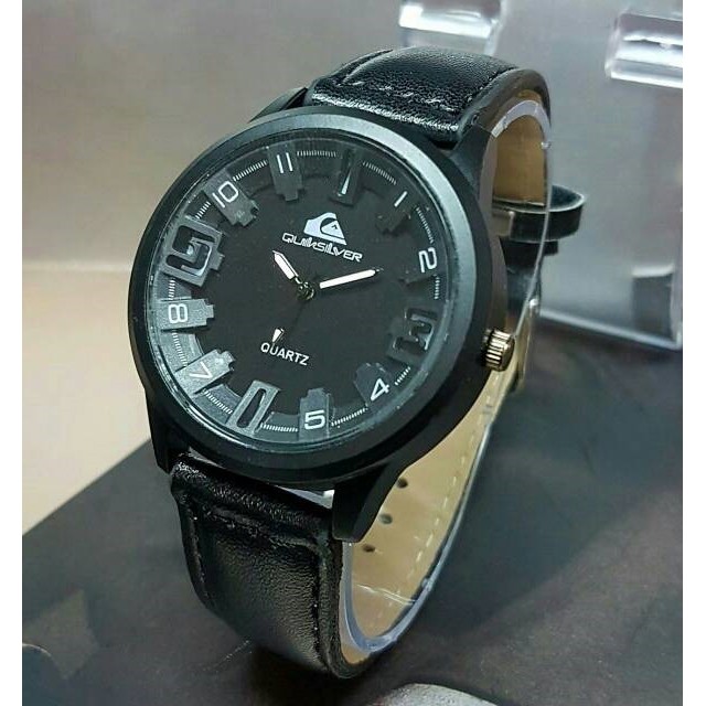 Jam Tangan Wanita Quiksilver Kulit Hitam