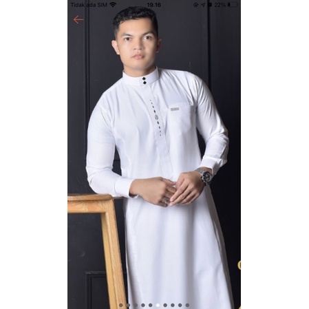 gamis baru putih turki