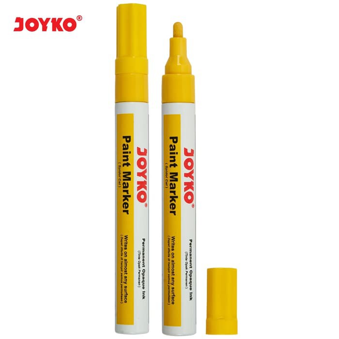 

Spidol Paint Permanent Marker Yellow JOYKO PTM41/Spidol Cat Kuning