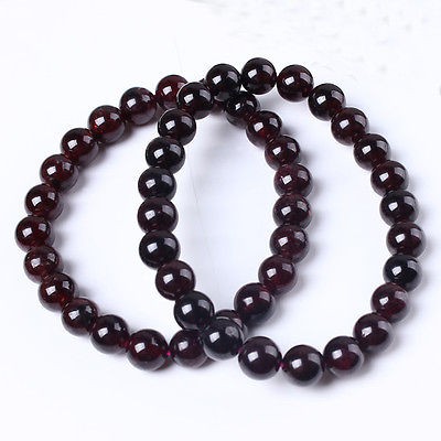 Gelang Batu Natural Garnet Body Glass Original Garansi Natural