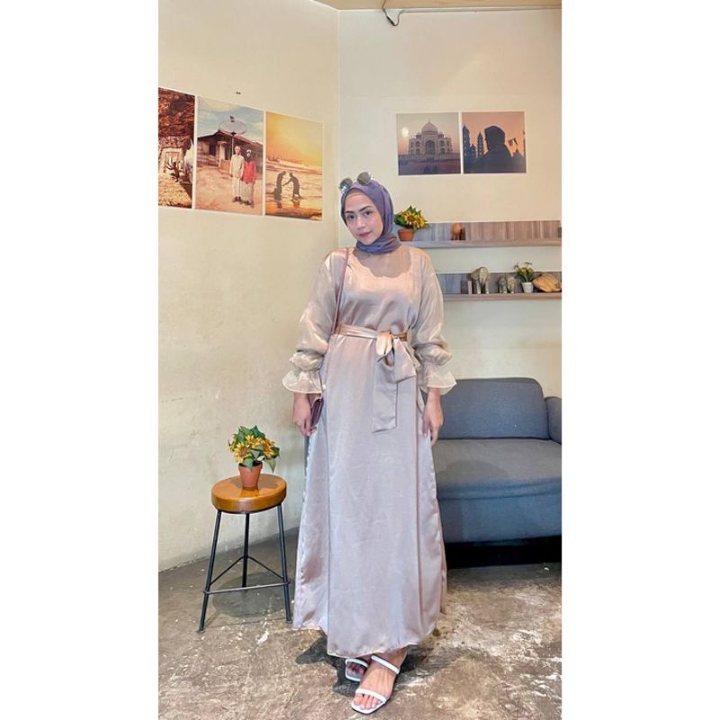 ZEA DRESS | Outfit Kondangan | Dress Panjang Tali | Ootd Bridesmaid