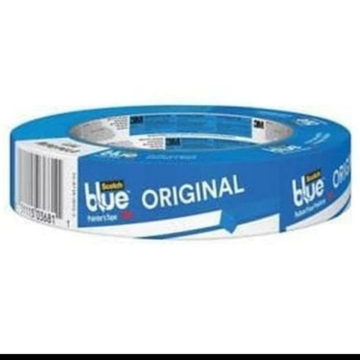 

Chrysa | Scotch 3M Masking tape blue 24mm x 50mtr lakban kertas 3m biru