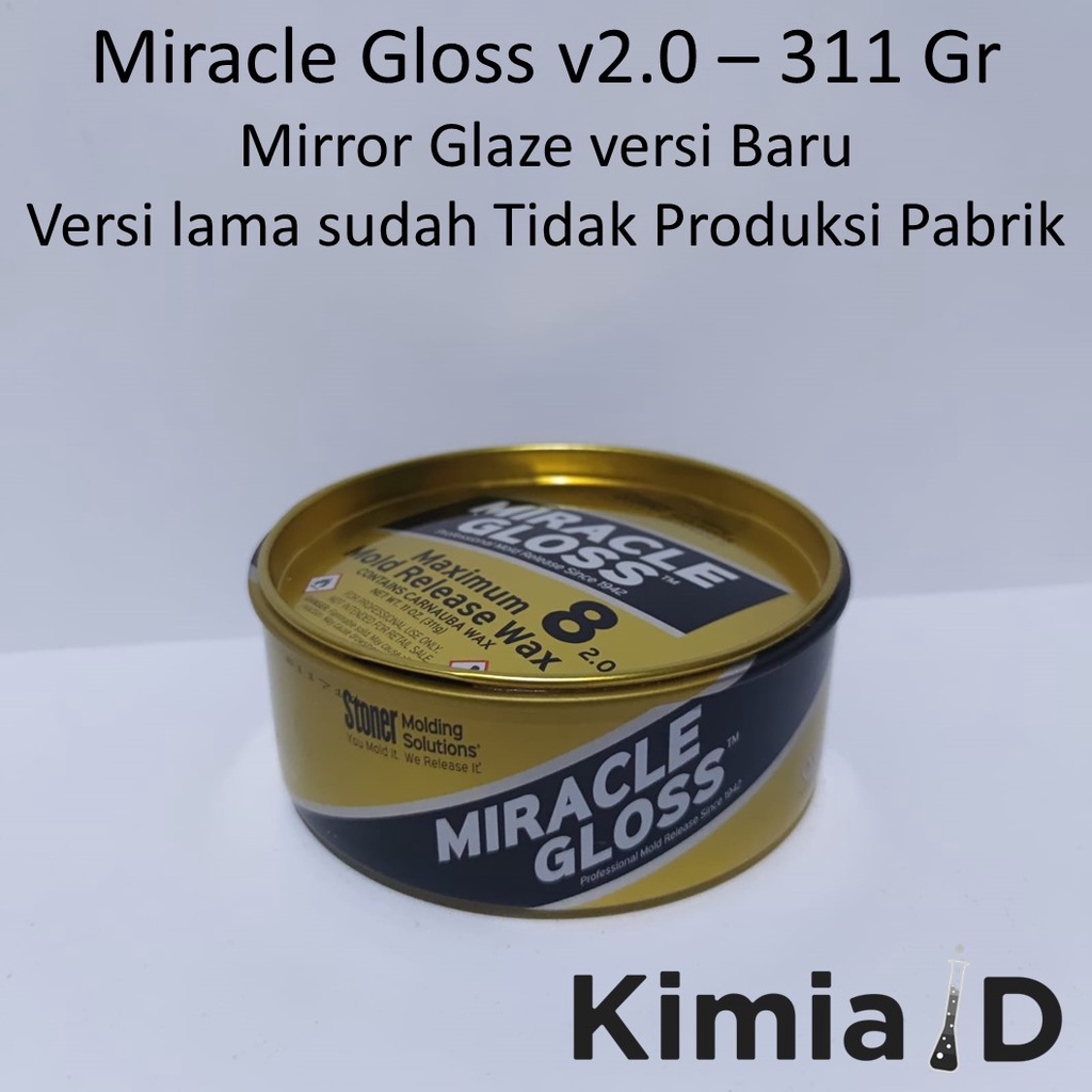 Mirror Glaze - 312 Gram - Miracle Gloss - Resin Silicone Rubber - Anti Lengket - Resin Mold Release