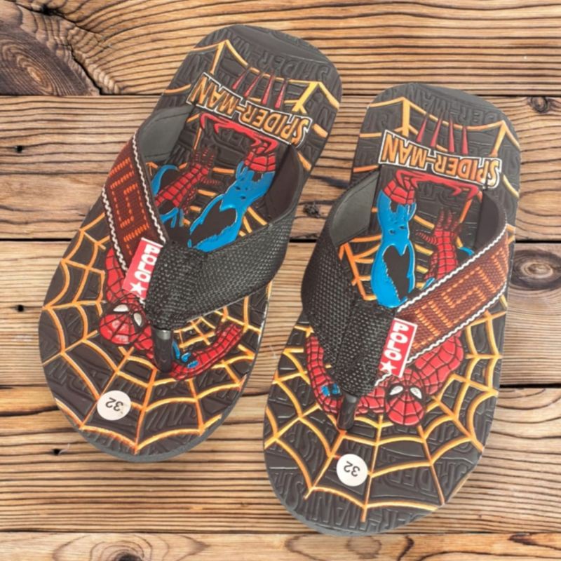 Sandal Jepit Anak SPIDERMAN Ukuran 31 - 35