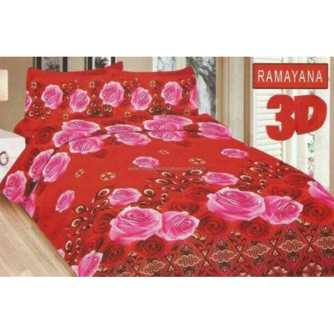 Macam-Macam Motif, Sprei Bonita Ramayana No.2 Queen 160 Seprai Bunga Mawar Merah Pink ,Kuwalitas