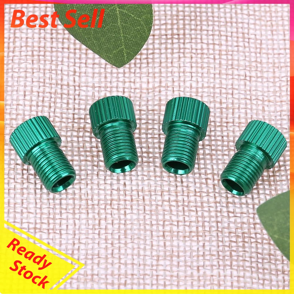 4pcs Presta to Shrader Bicycle Road Bike Valve Adapters Converters