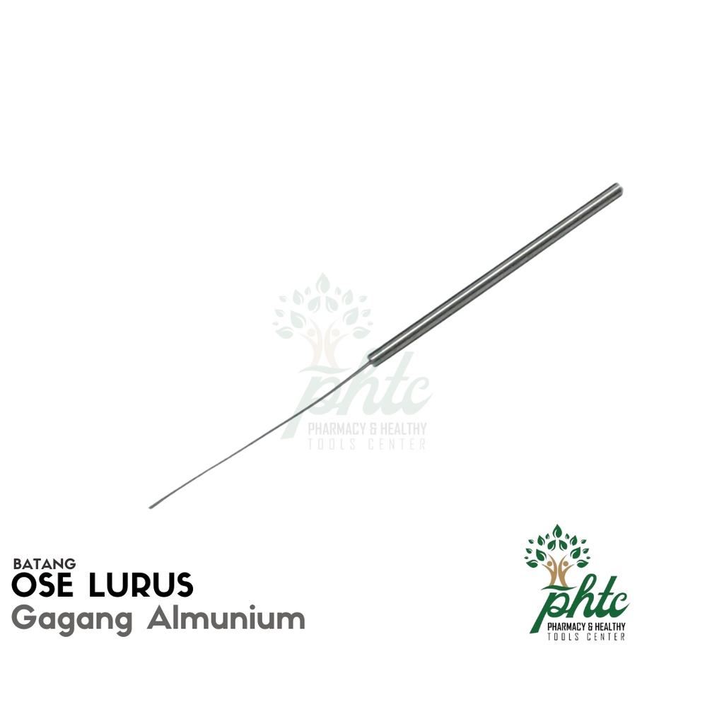 Ose Lurus Gagang Aluminium 25cm l Jarum Inokulum Lurus l Jarum Ose