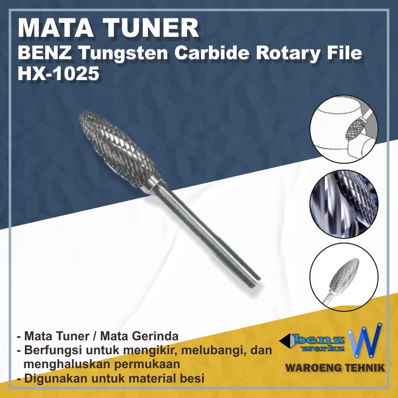 

Mata Tuner Tungsten Carbide Rotary File HX1025 (YG6/K20)