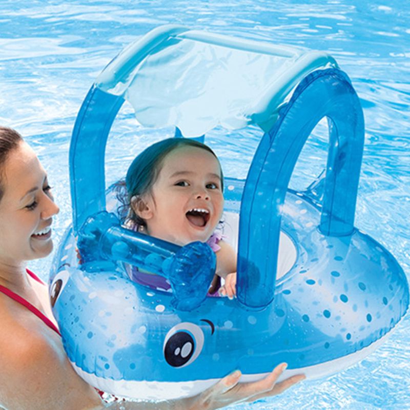 inflatable pool with shade