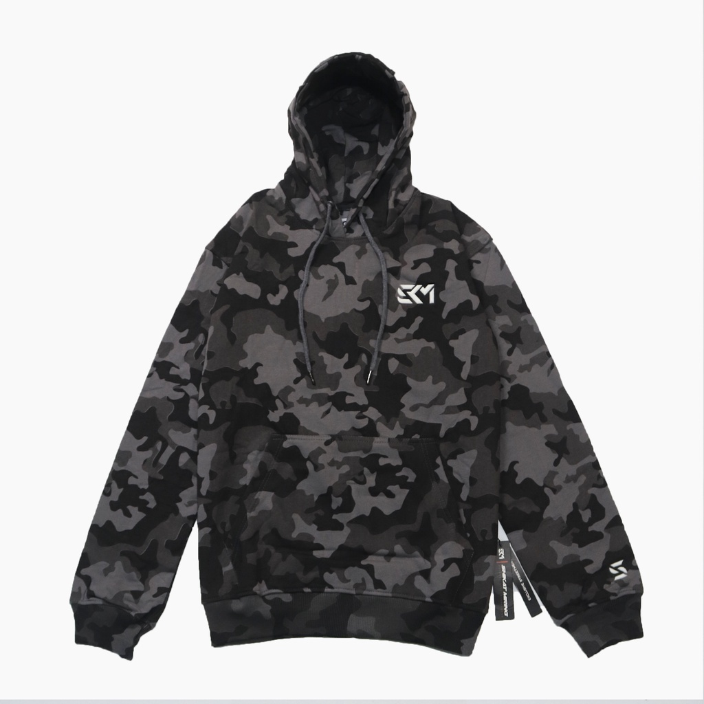 Jaket Hoodie Pria SKM | Shikat Miring Hoodie Camo GID