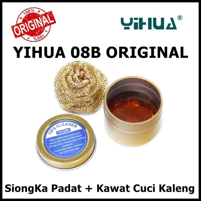 Original Siongka Padat plus Kawat Cuci YIHUA 08B plus kaleng