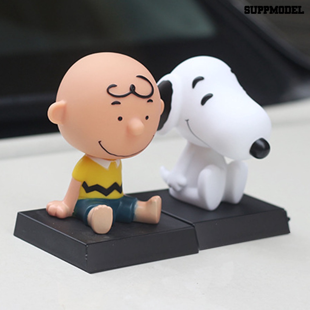 Boneka Kartun Snoopy Kepala Goyang Untuk Dekorasi Interior Mobil