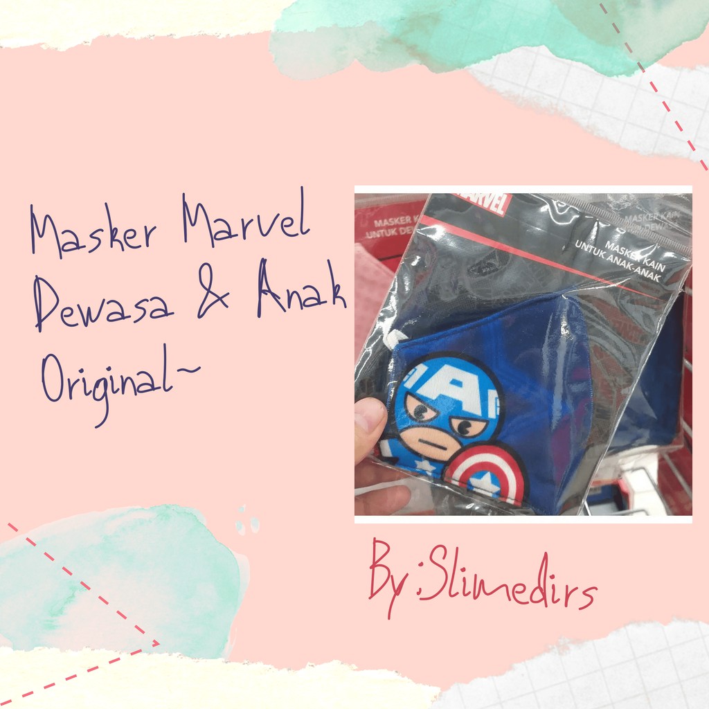 Masker marvel Character Land - Marvel Masker Kain Anak Laki Laki Captain America