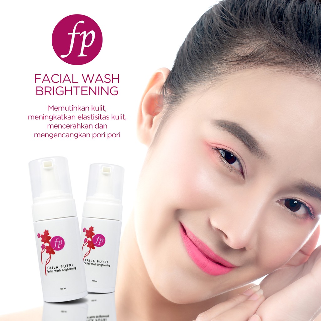 Facial Wash brightening FP FOAM - sabun wajah FP kemasan foam cantik - sabun wajah