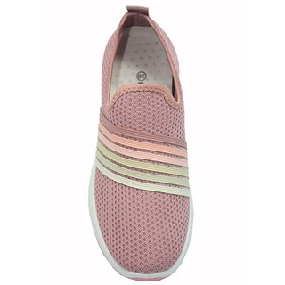 Klensia Sport Shoes Sepatu Sneakers Wanita Tanpa Tali Pink