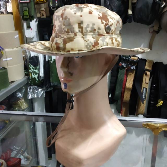 topi rimba loreng digital gurun/topi army dessert outdoor lapangan