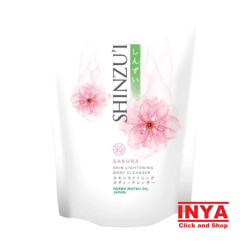 SHINZUI SAKURA BODY CLEANSER 450ml REFILL - Sabun Mandi Cair