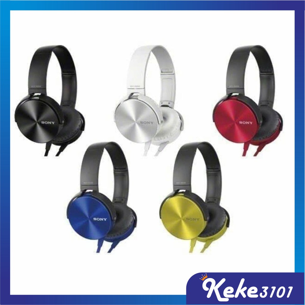 Headset / Headphone Extra Bass MDR With Mic Model Bando