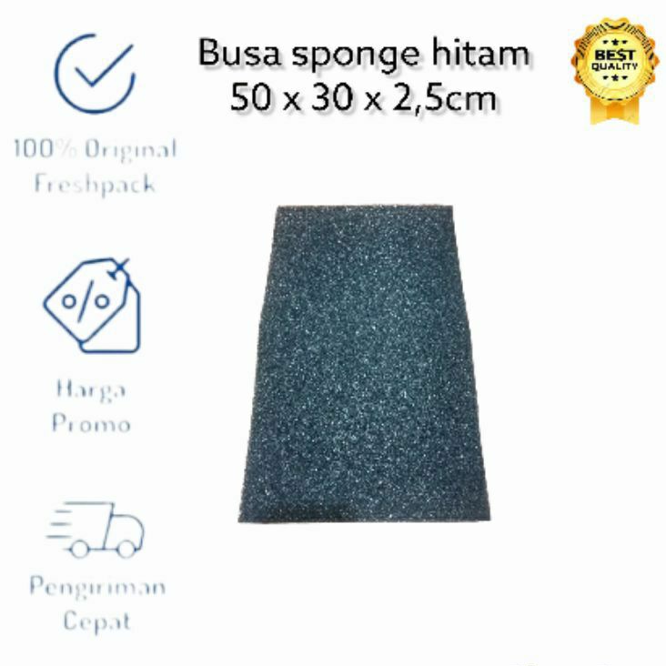 BUSA FILTER HITAM BESAR 50 X 30 BUSA FILTER KOLAM AQUARIUM BIOFILL BIOFIL BIOFOAM BIO SPONGE