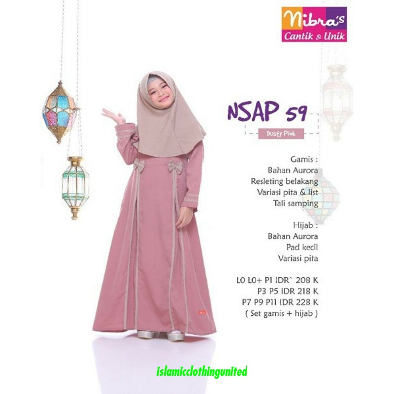 GAMIS ANAK NIBRAS COUPLE - NSAP 059 - DZ
