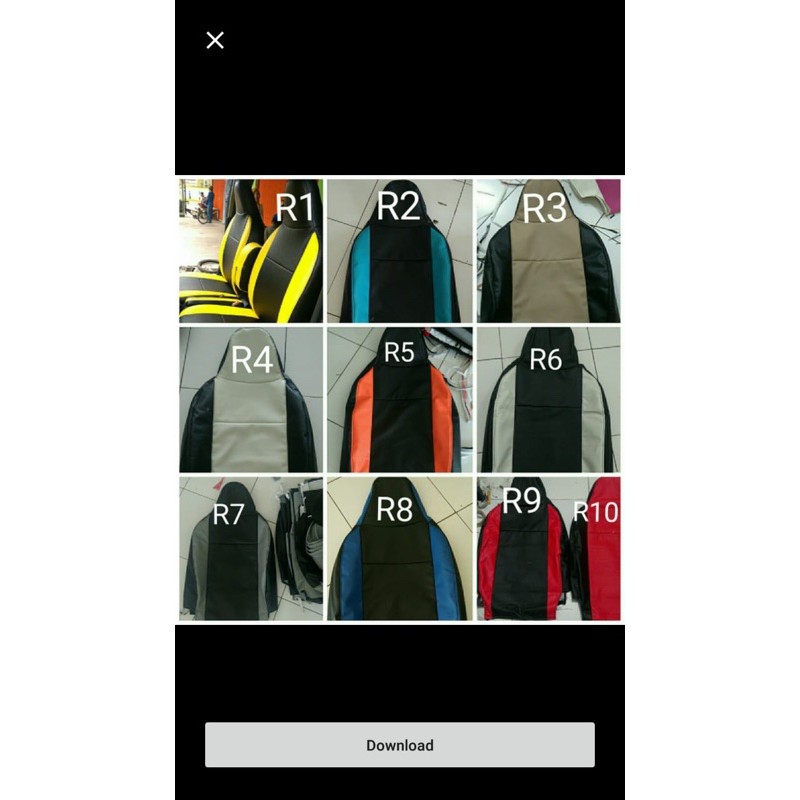 Sarung / cover jok Espas minibus