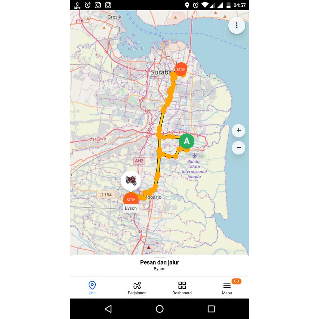 GPS Tracker Pelacak Sepeda &amp; Motor Listrik 9V sampai 90V + Aplikasi &amp; Kartu