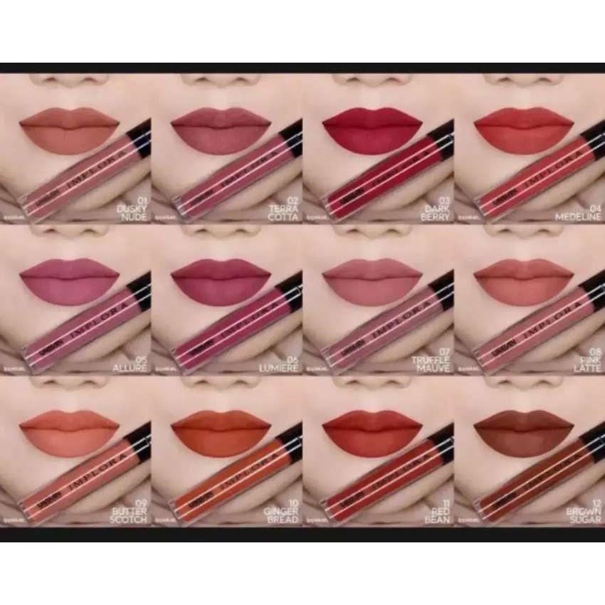 READY 12 WARNA IMPLORA URBAN LIP CREAM MATTE Krim ORIGINAL BPOM Resmi Baru