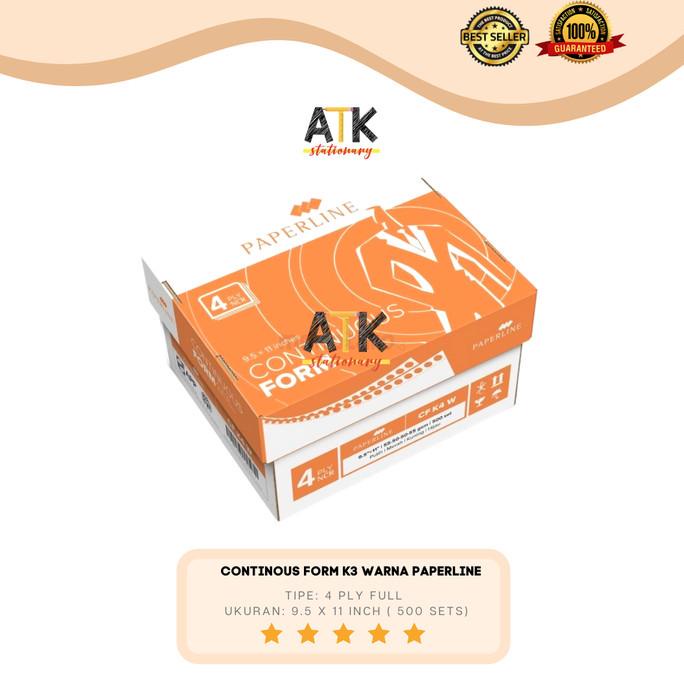 

Continous Form 9.5" x 11" 4 Rangkap ( K4 Warna) Full Sinar Dunia atk