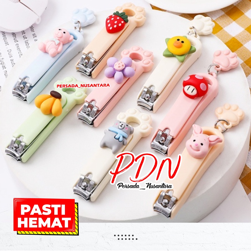 GUNTING PEMOTONG KUKU KARAKTER NAIL CLIPPER ALAT POTONG JEPIT KUKU MANICURE PEDICURE STAINLESS STEEL MOTIF KOREA KARAKTER LUCU TAJAM PN47