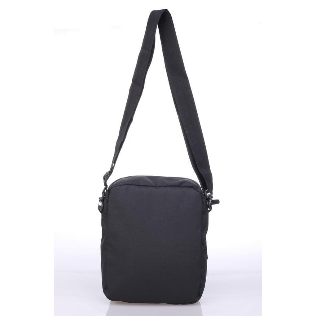 tas selampang pria original / tas casual cowo slingbag hitam