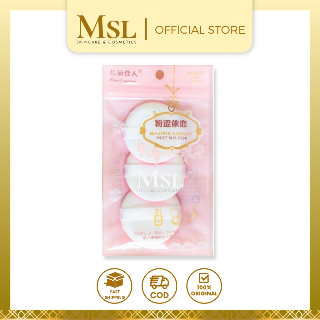 MSL - SPONS Cushion / Spons Air Puff Cushion / Refill Spons Bedak / Sponge Bedak Tabur