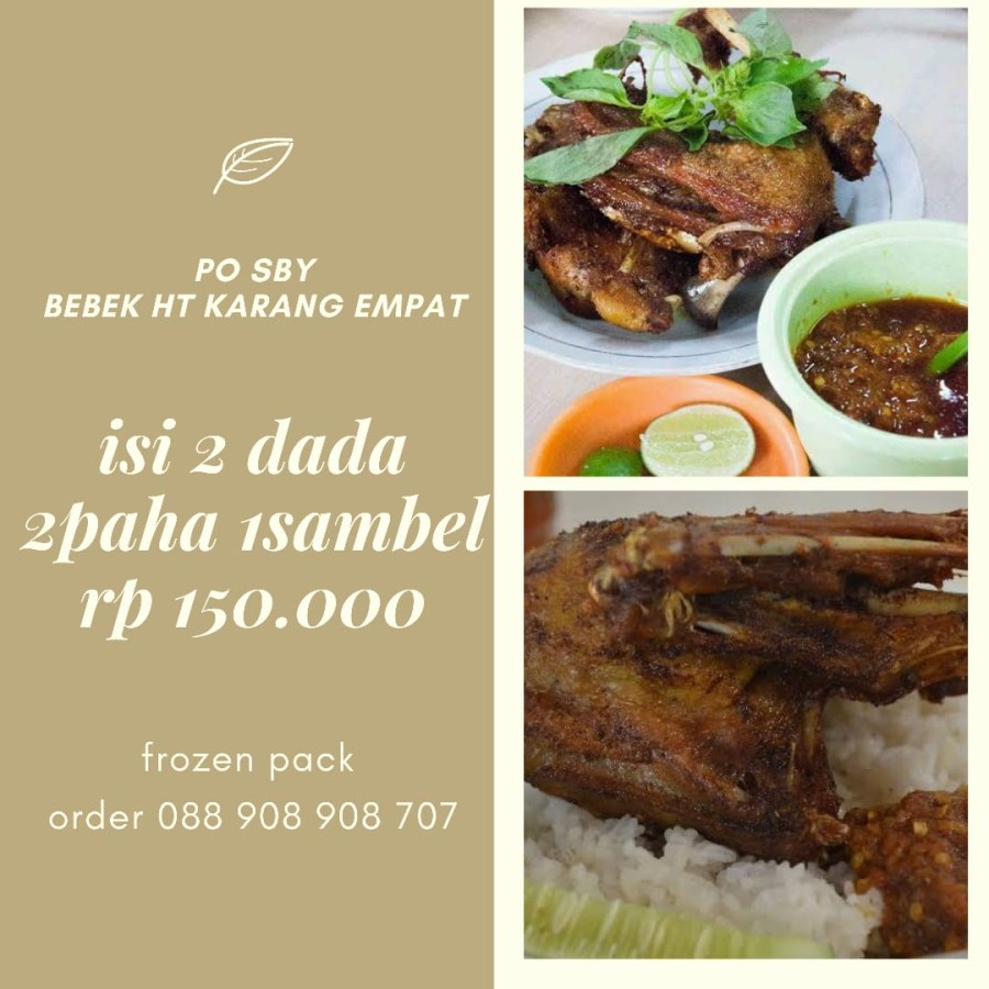 

bebek HT asli surabaya karang empat