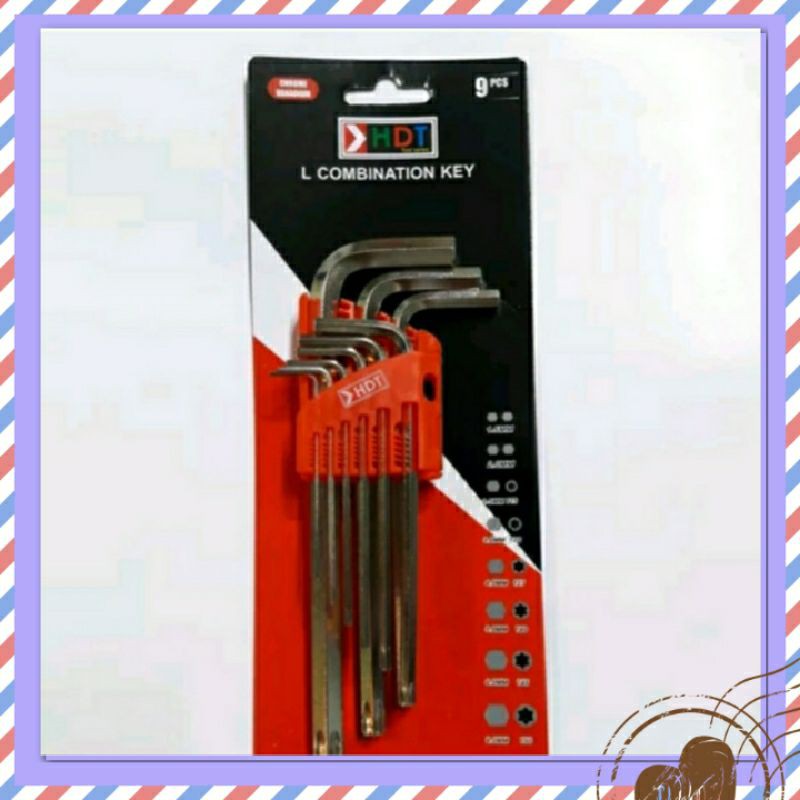 KUNCI L SET KOMBINASI BINTANG - KUNCI L KUNCI L SET - KUNCI L SET BINTANG PANJANG