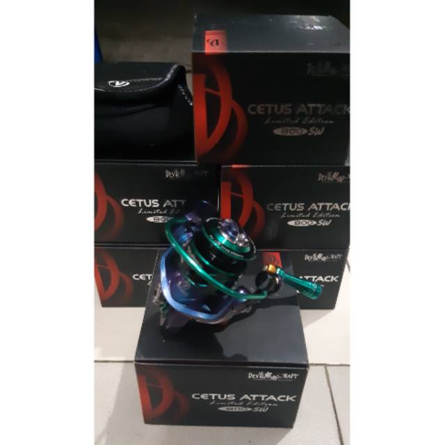 Reel devil craft cetus attack sw800