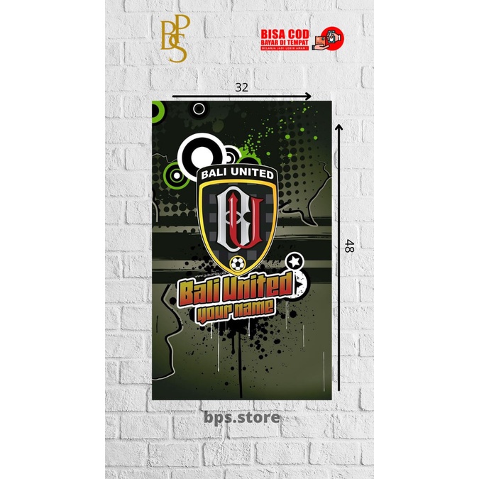 POSTER HIASAN DINDING TEMA BALI UNITED - POSTER BALI UNITED - POSTER SEPAKBOLA - WALLDECOOR - HIASAN