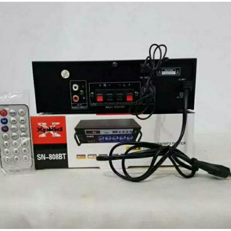 POWER AMPLIFIER / POWER AMPLIFIER BLUETOOTH STEREO AUDIO FLECO 808 BT