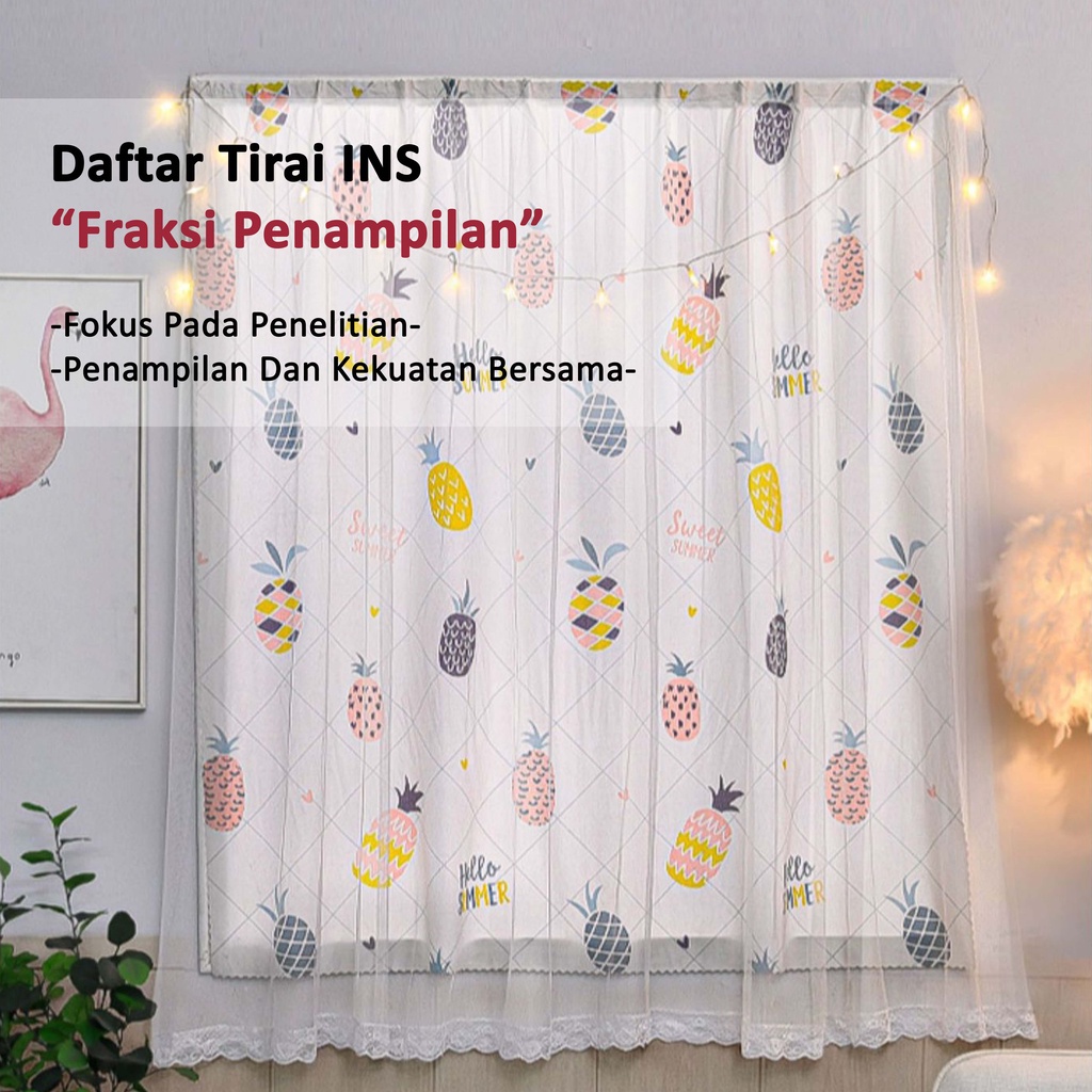 Tirai Gorden Magic Velcro Tirai Hordeng Tanpa Paku / Jendela Pintu Velcro Blackout 99% Tanpa Bor  Gorden transmisi cahaya canggih