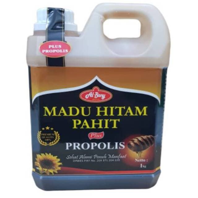 

nh201dd Madu Hitam Pahit Plus Propolis 1Kg / 1 Kg / 1000Gram Al Bany Asli Murn Ds201Fs