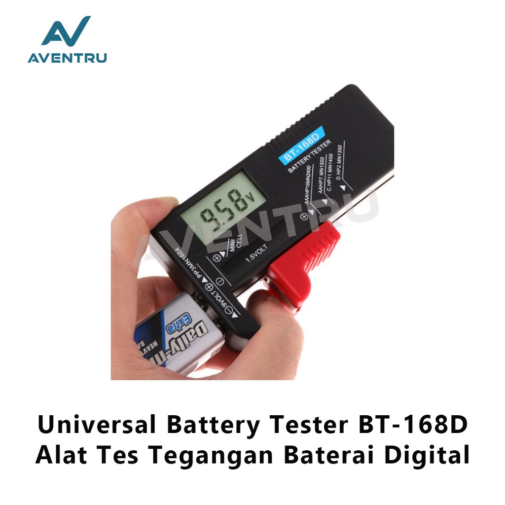 Universal Digital Battery tester BT-168D / Cek Tegangan Batu Baterai