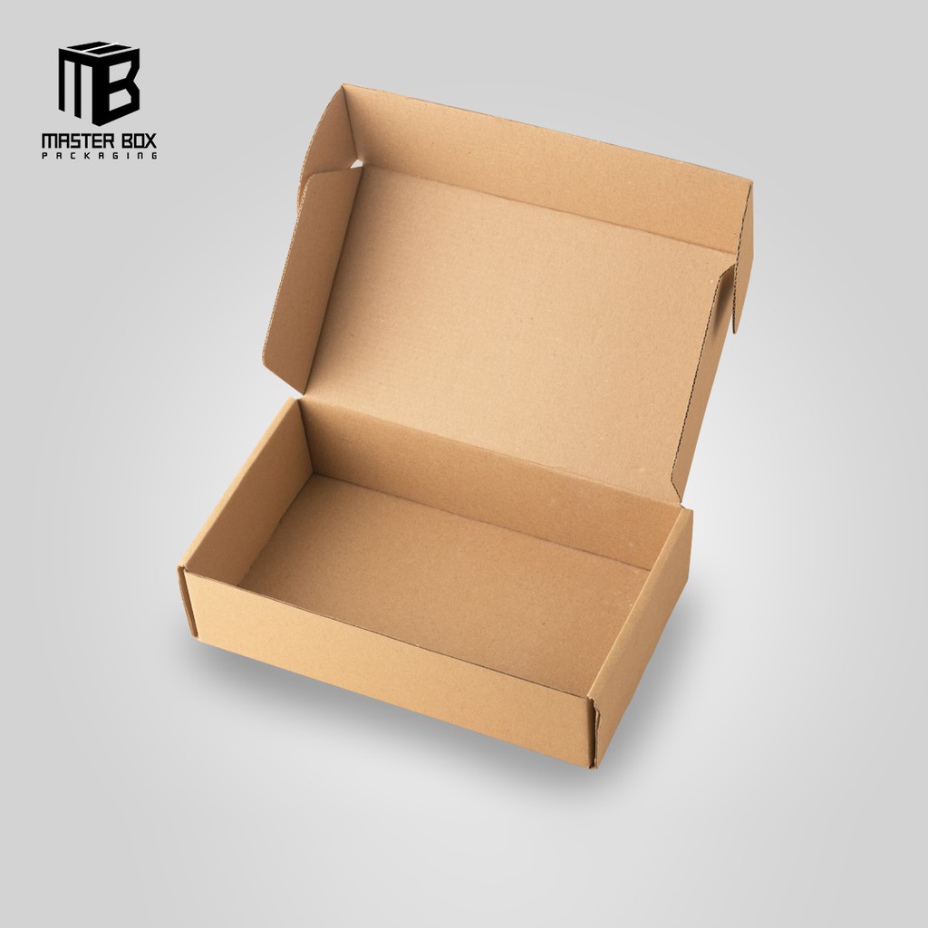 

( Paket 30pcs ) Box / Kardus Packaging uk 23.5 x 13.5 x 6 CM Die cut. Model Pizza dan harga murah.