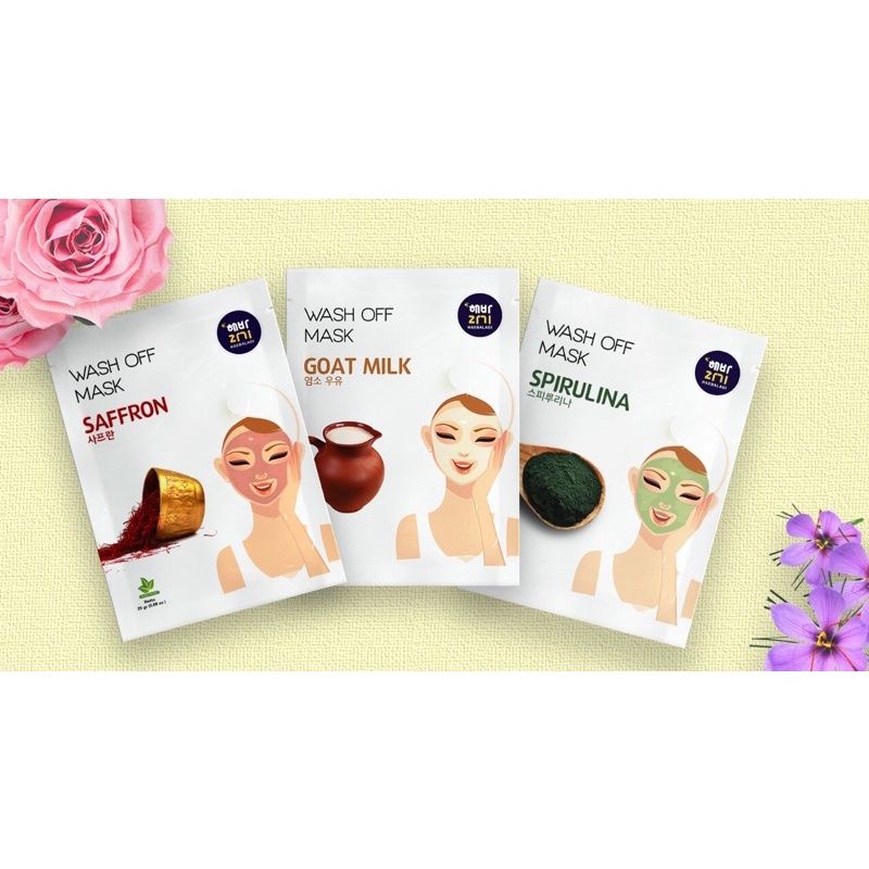 Masker Pemutih Wajah Glowing Organik by Haebalagi 25gr