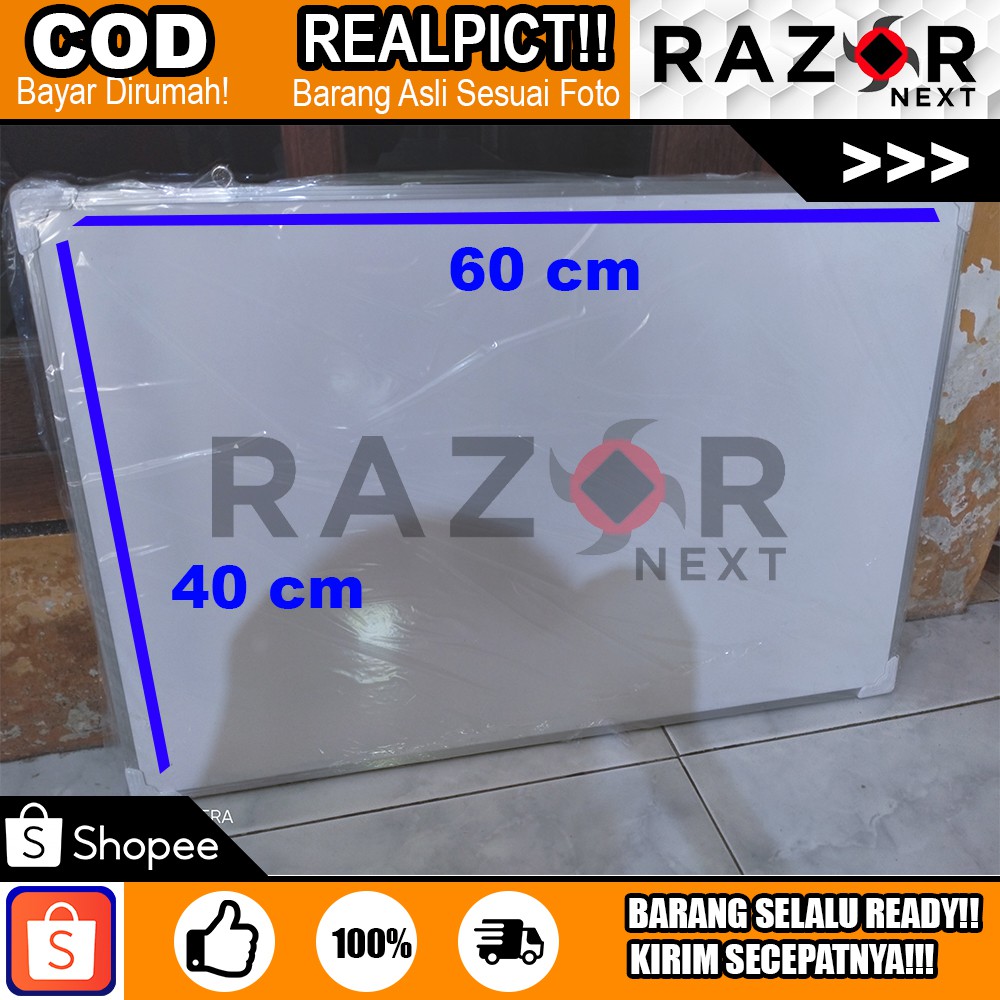 

Papan Tulis 2 Fungsi Whiteboard dan Blackboard Bolak-Balik Hanya 1 Papan | Bisa COD | Bisa Spidol Dan Kapur | Ukuran 60 cm x 40 cm | Murah | 1 Pcs | Furniture Rumah