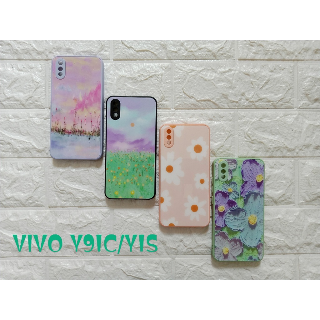 CASE SAKURA/ MOTIF BUNGA HARDCASE VIVO Y91C/Y1S