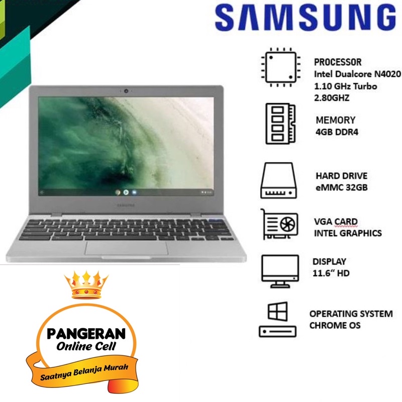 Samsung Chromebook 4 4/32 Garansi Resmi SEIN