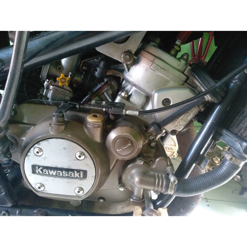 mesin ninja rr set set radiator saja tanpa pengapian tanpa surat