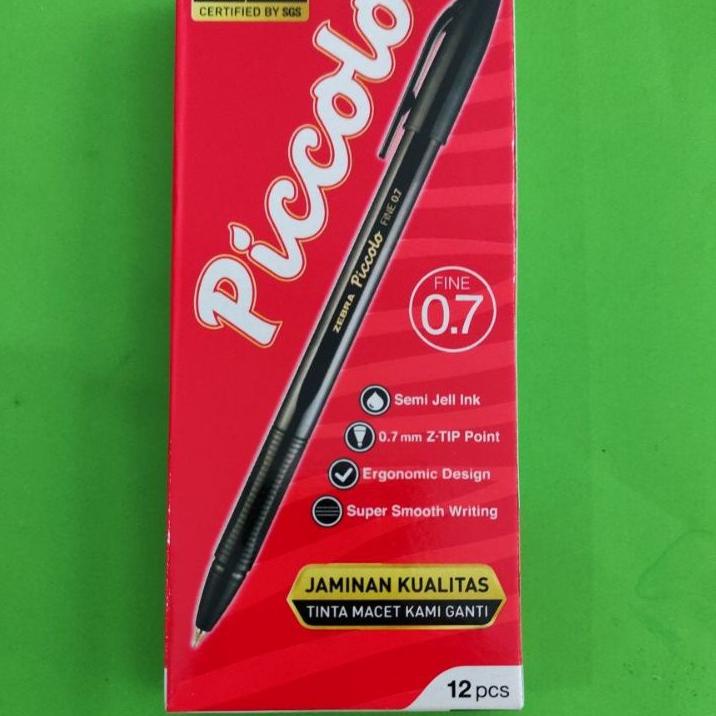 

⚡uper Kejutan Bolpoint Pulpen Piccolo Black Per pak Isi 12 pcs harga bersaing