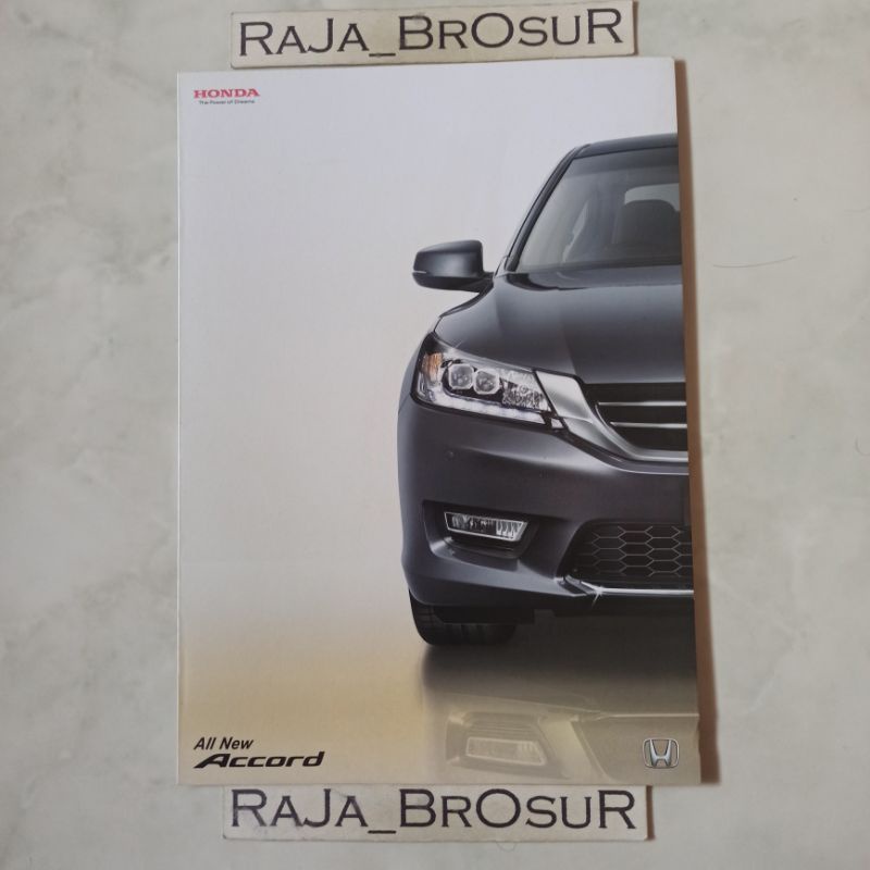 Poster brosur katalog leaflet Honda Accord 2013