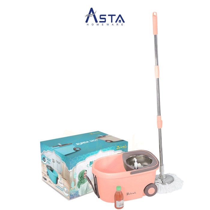 Alat Pel Lantai Putar Spin Mop - Alat Pel Lantai Super Mop - Rose