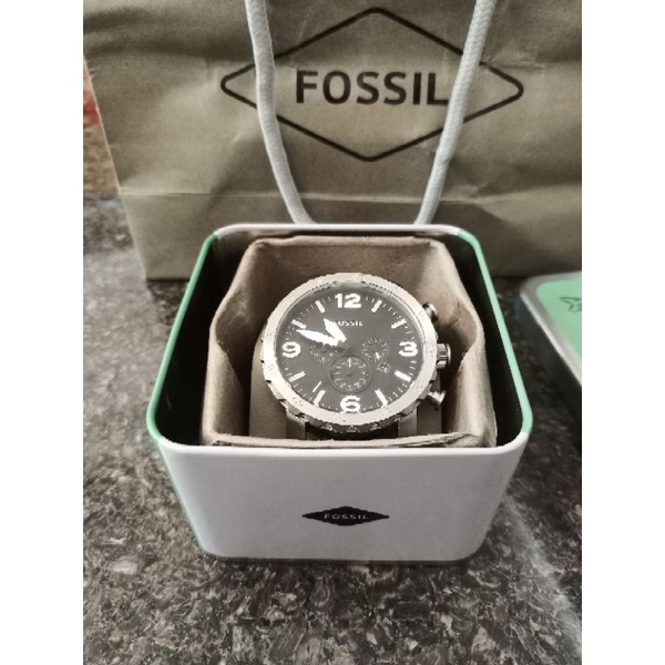 jam tangan Fossil JR1353 big size fullset  preloved second bekas